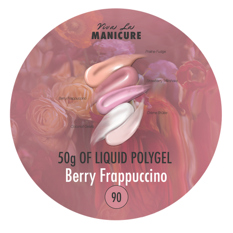 LIQUID POLYGEL LIQUID POLYGEL Berry Frappuccino 25g/50g. Skystas poligelis.