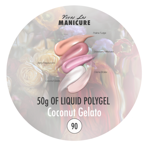 LIQUID POLYGEL Coconut Gelato, 25g/50g. Skystas poligelis.