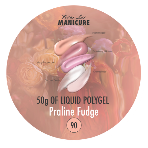 LIQUID POLYGEL Praline Fudge 25g/50g Skystas poligelis.
