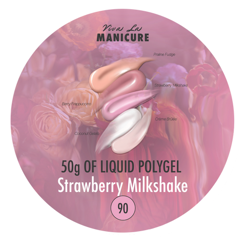 LIQUID POLYGEL Strawberry Milkshake 25g/50g.Skystas poligelis.