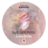 LIQUID POLYGEL Crème Brûlée,25g/50g. Skystas poligelis.