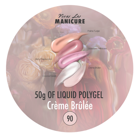 LIQUID POLYGEL Crème Brûlée,25g/50g. Skystas poligelis.