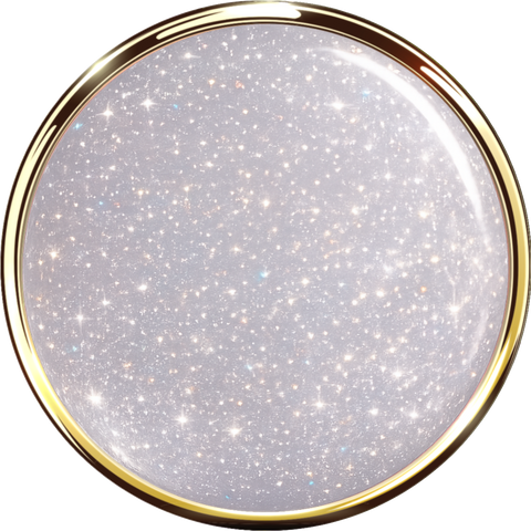 Hard BASE Fluid Gel Virginija’s Sparkle 2, Tiksotropinė formulė, su blizgučiais. 15g indelis